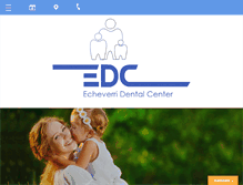 Tablet Screenshot of echeverridental.com